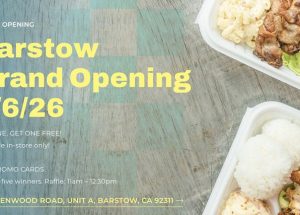 Ono Hawaiian BBQ Opens New Barstow, CA Location with Grand Opening Celebration