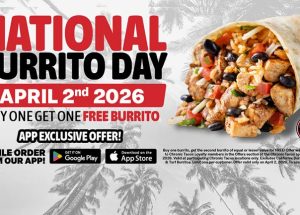 Chronic Tacos Celebrates National Burrito Day with One-Day BOGO Burrito Offer for Loyalty Members
