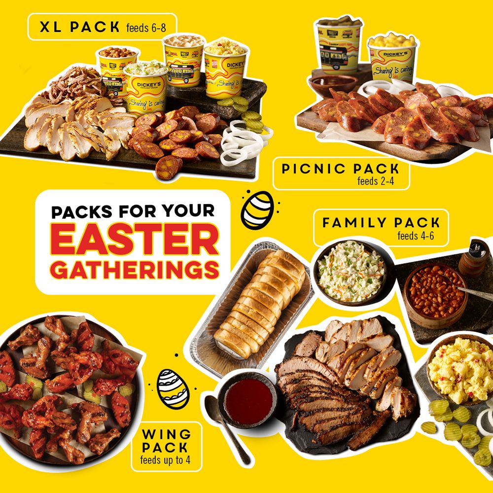 Dickey's Easter Special: $10 Off Catering Packs Dickey's Easter Special: $10 Off Catering Packs