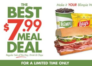 Blimpie Launches Big Flavor and Bigger Value with New $7.99 Meal Deal
