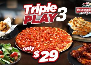 Mountain Mike’s Pizza Brings Sports Fans Together for Great Games and Great Food With New Triple Play Bundle
