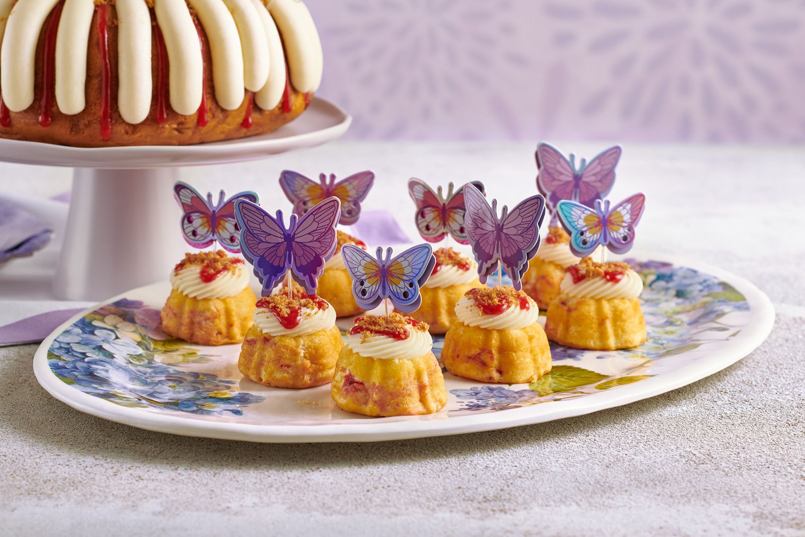 Nothing Bundt Cakes Strawberry Cheesecake Swirl Butterfly Nothing Bundt Cakes Brings Back Strawberry Cheesecake Swirl and Debuts Banana Prepared with NUTELLA Pop-Up for Spring