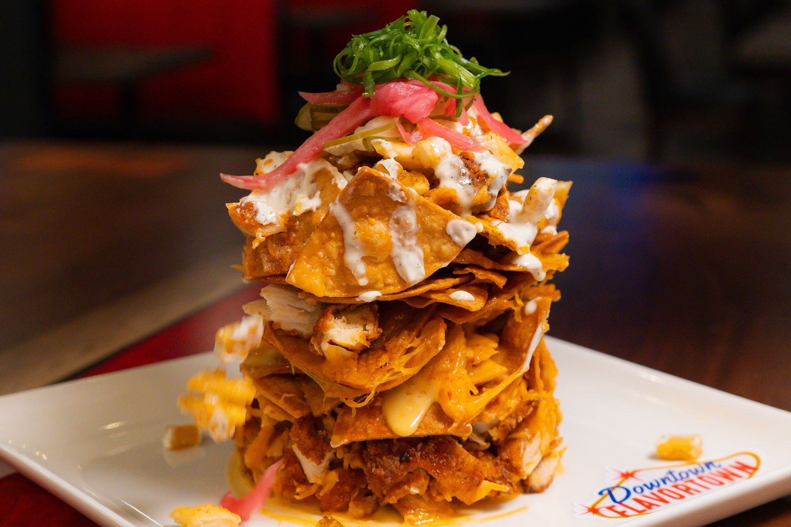 Downtown Flavortown Nashville Hot Chicken Trash Can Nachos Guy Fieri's Downtown Flavortown Myrtle Beach Now Open