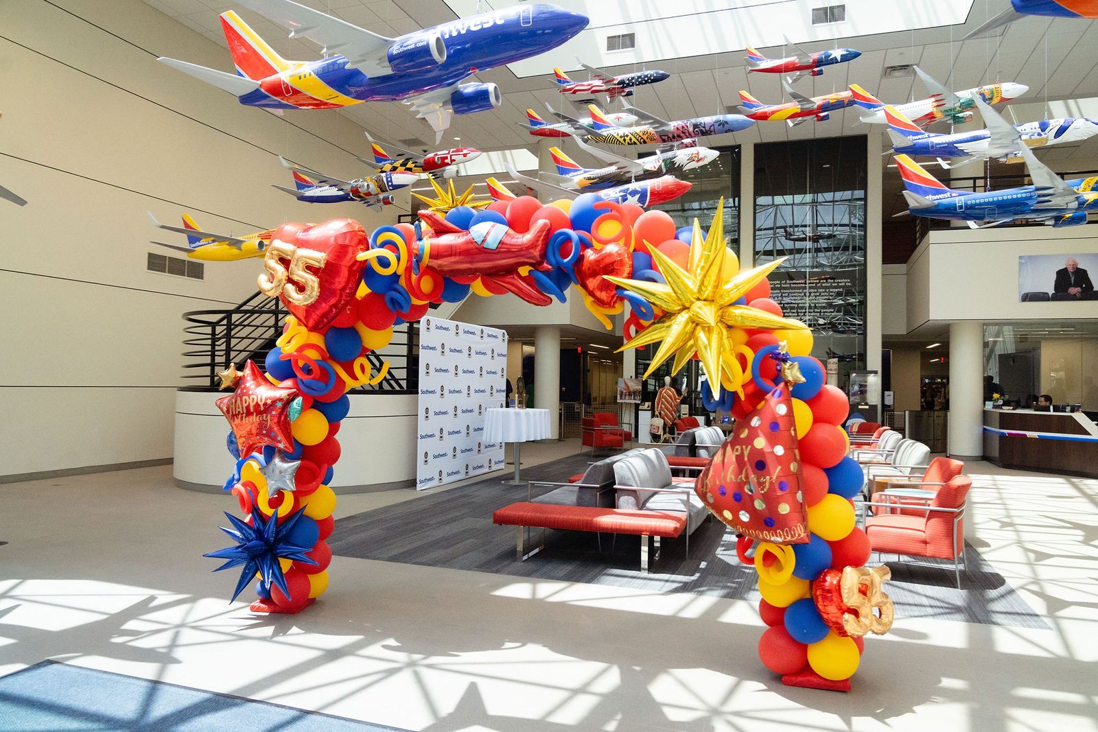 Feng Cha Helps Celebrate Southwest Airlines' 55th Birthday at Dallas Headquarters Feng Cha Helps Celebrate Southwest Airlines' 55th Birthday at Dallas Headquarters