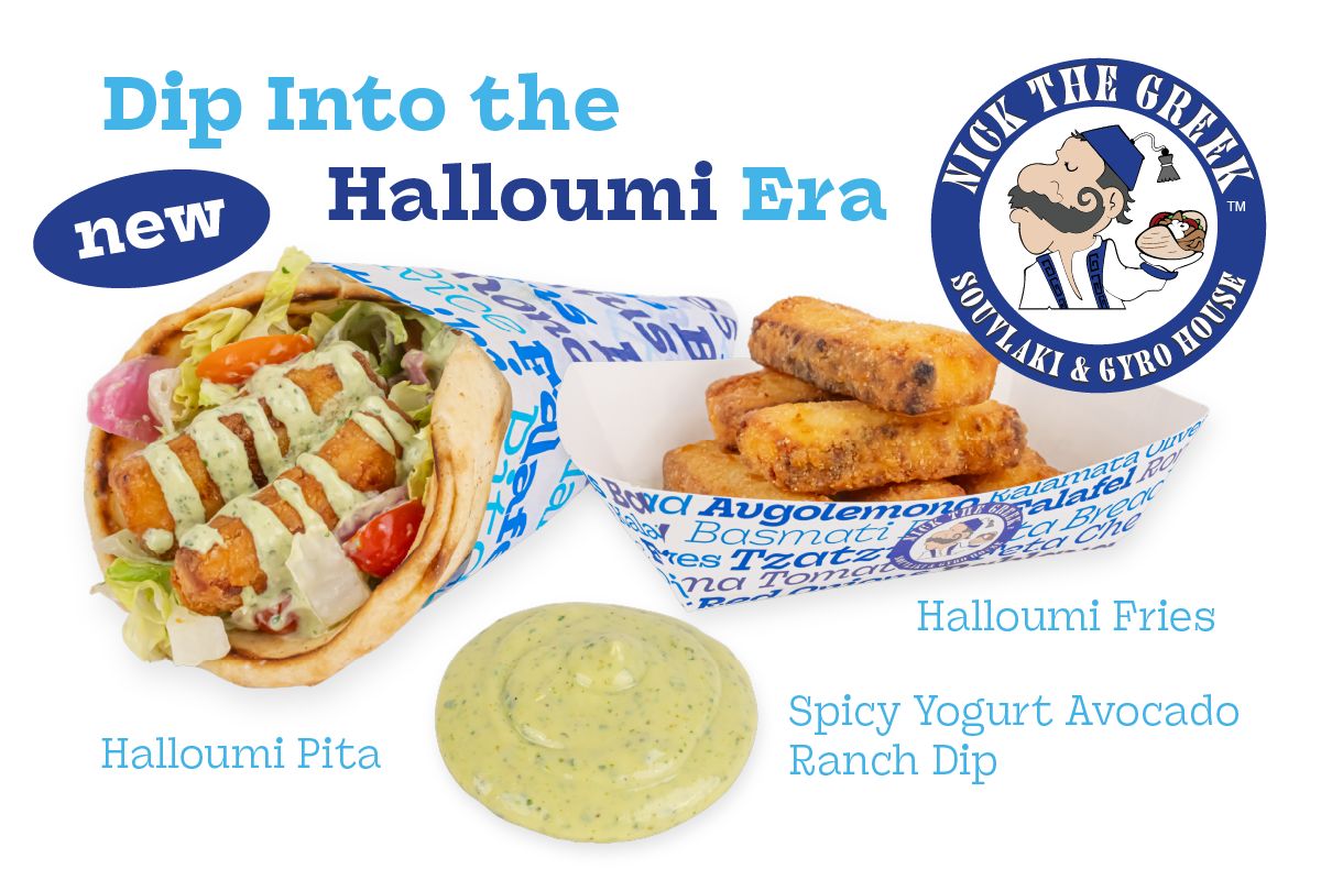 Nick the Greek Gets Extra Cheesy With the Launch of Halloumi Fries and Halloumi Pita Nick the Greek Gets Extra Cheesy With the Launch of Halloumi Fries and Halloumi Pita