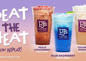 PJ’s Coffee Brings The Fizz with New Summer Craft Sodas and Fourth of July Special