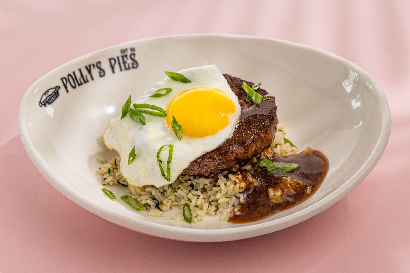 Polly's Pies Loco Moco Polly's Pies Celebrates 35 Years of Aloha Specials With the Return of Fan-Favorite Island-Inspired Dishes