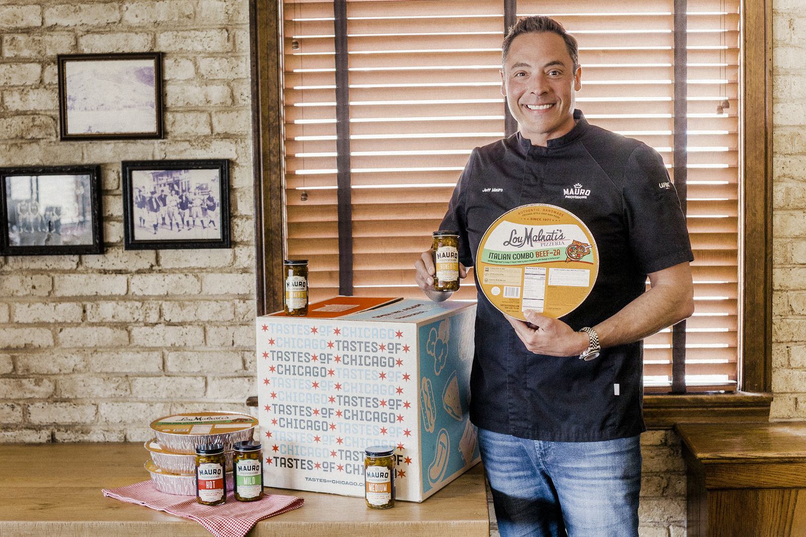 Chicago-based chef and Food Network personality Jeff Mauro Lou Malnati's Italian Combo Beef-Za Now Available for Nationwide Shipping