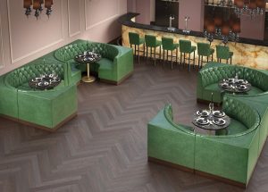 How Restaurant Designers Use Half-Circle Booths to Maximize Space