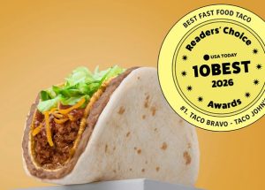Taco John’s Taco Bravo Named Best Fast Food Taco in Annual USA TODAY 10Best Survey for Second Consecutive Year