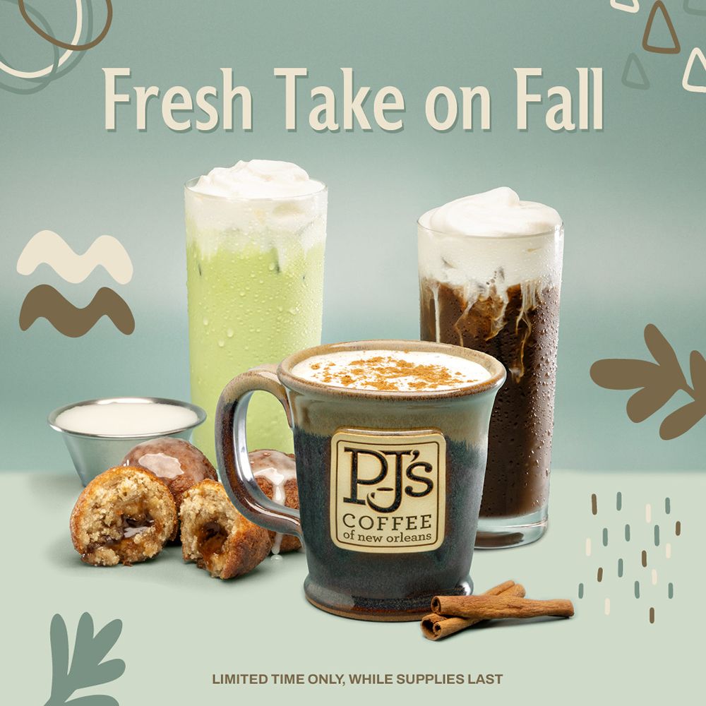 PJ's Coffee Celebrates Fall with New Banana Creations, Pumpkin Favorites and a Taste of New Orleans PJ's Coffee Celebrates Fall with New Banana Creations, Pumpkin Favorites and a Taste of New Orleans