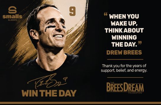 Smalls Sliders and Drew Brees Team up To Give Back Smalls Sliders and Drew Brees Team up To Give Back