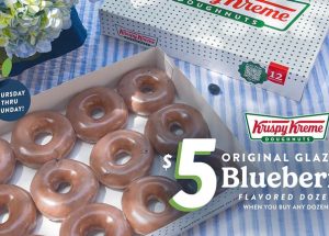 Krispy Kreme Returns Original Glazed Blueberry Flavored Doughnut for a Final Summer Sendoff
