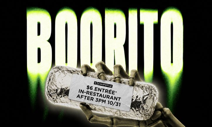 Boorito Returns: Chipotle To Offer $6 Entrees on Halloween 2026