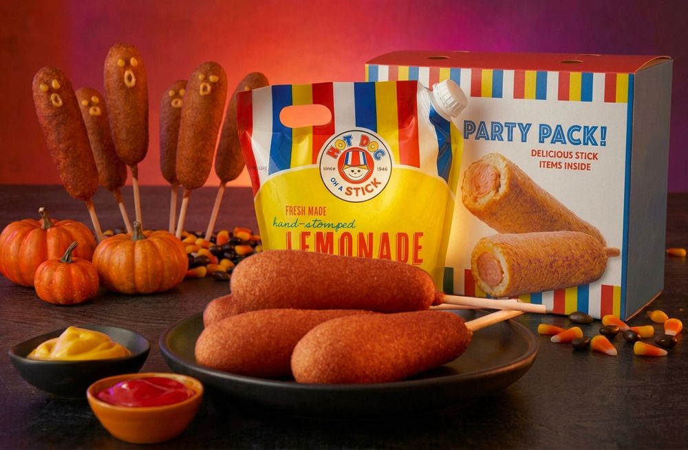 Stick or Treat! Hot Dog on a Stick Offers Free Gallon of Lemonade With Party Pack Purchase Stick or Treat! Hot Dog on a Stick Offers Free Gallon of Lemonade With Party Pack Purchase