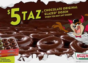 Krispy Kreme Spins Up Spooky Chocolate Chaos with New Taz Chocolate Original Glazed Dozen
